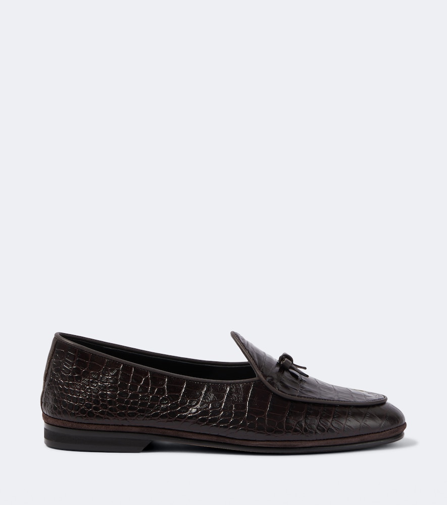 Marfy Croc-Effect Loafers