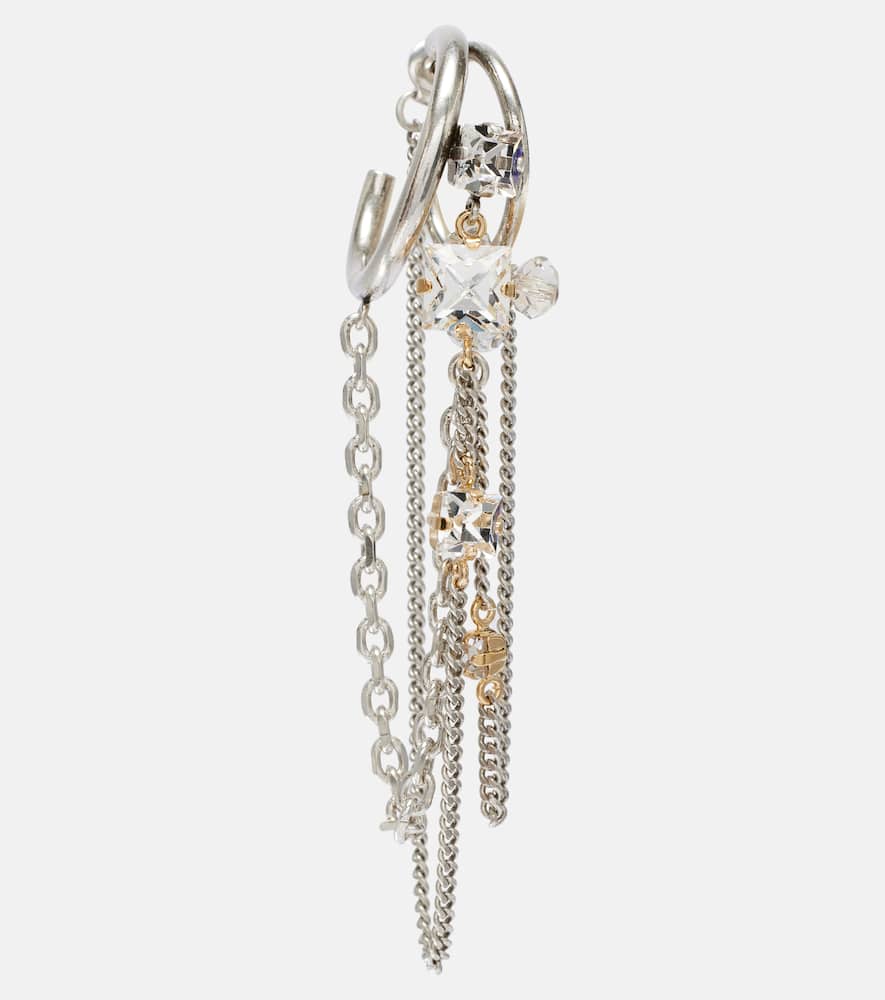 Isabel Marant Embellished Single Hoop Earring In Gray