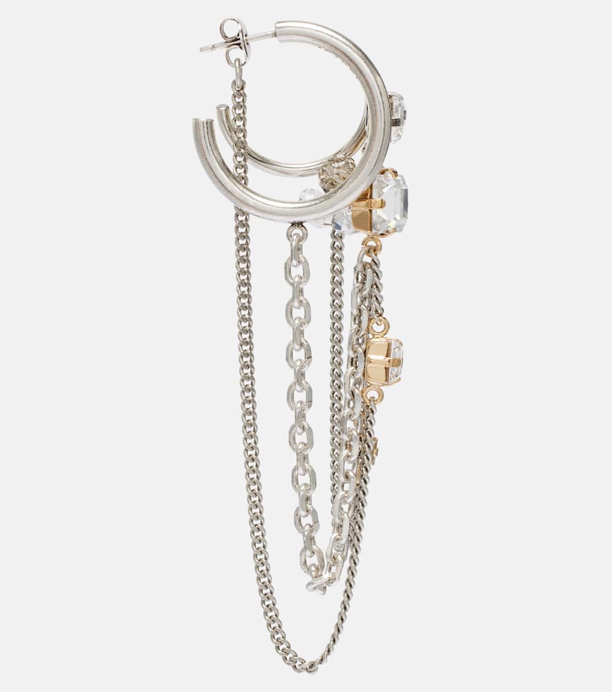 Isabel Marant Embellished Single Hoop Earring In Gray