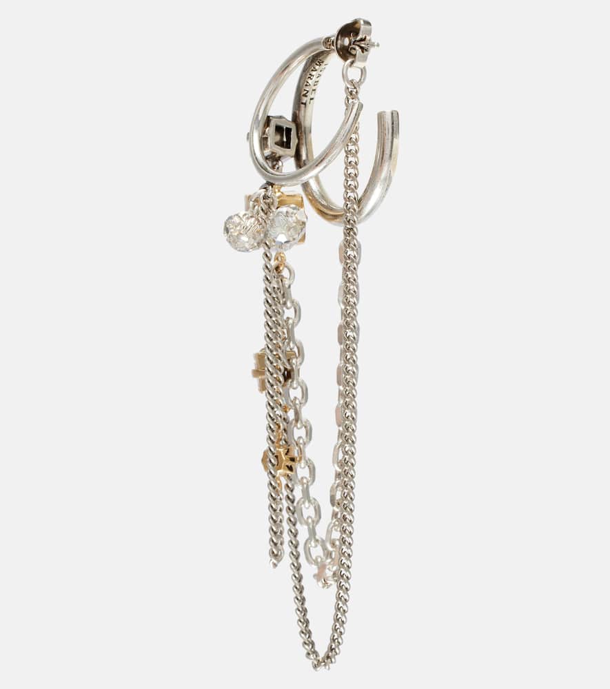 Isabel Marant Embellished Single Hoop Earring In Gray