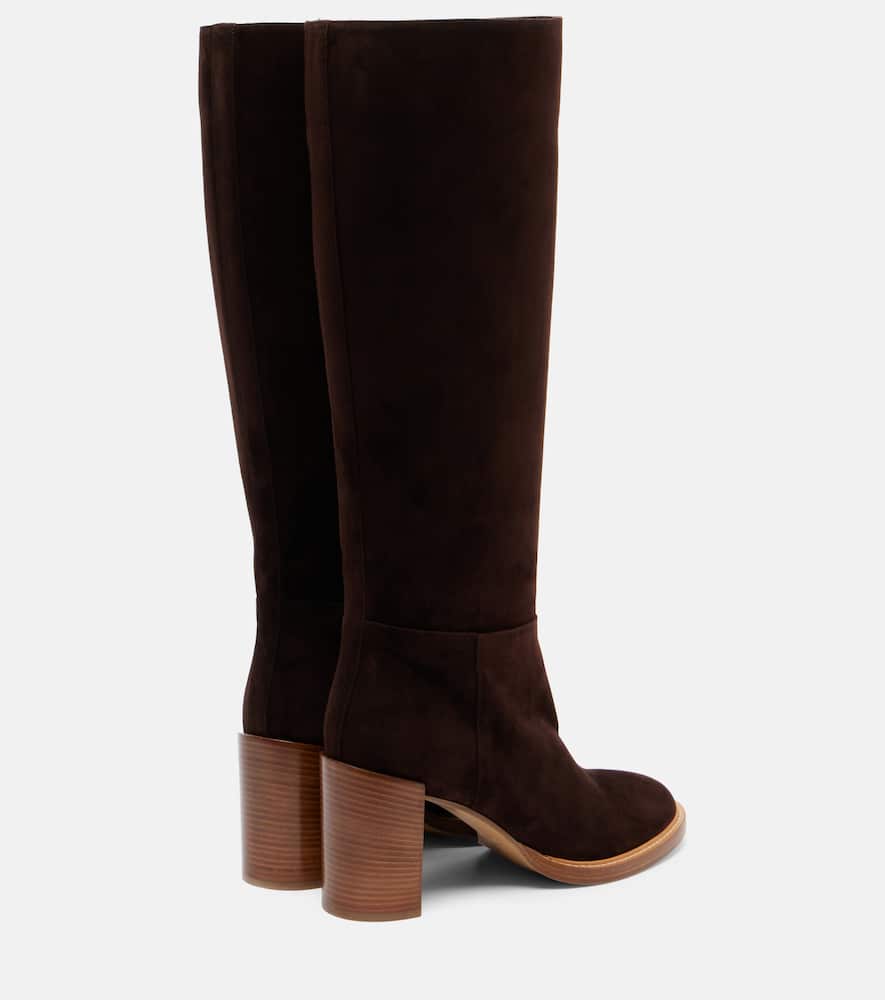 Gabriela Hearst Bocca Suede Knee-high Boots In Brown