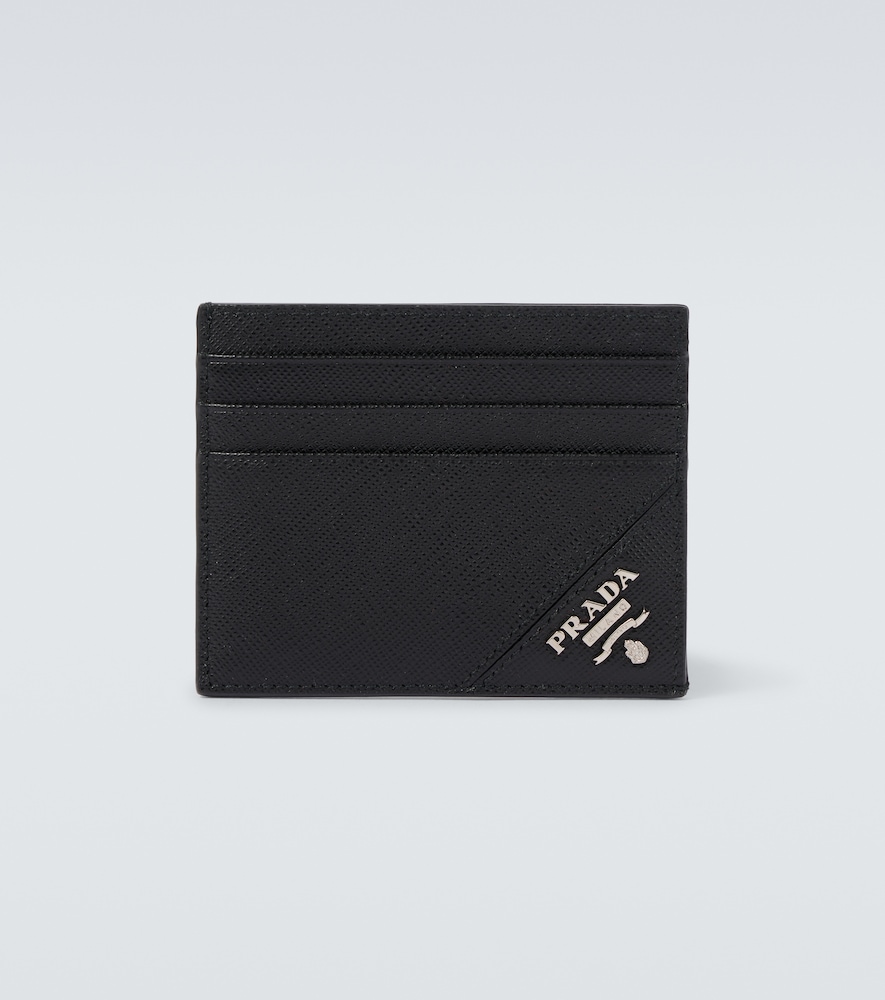 Prada Logo Saffiano leather card holder