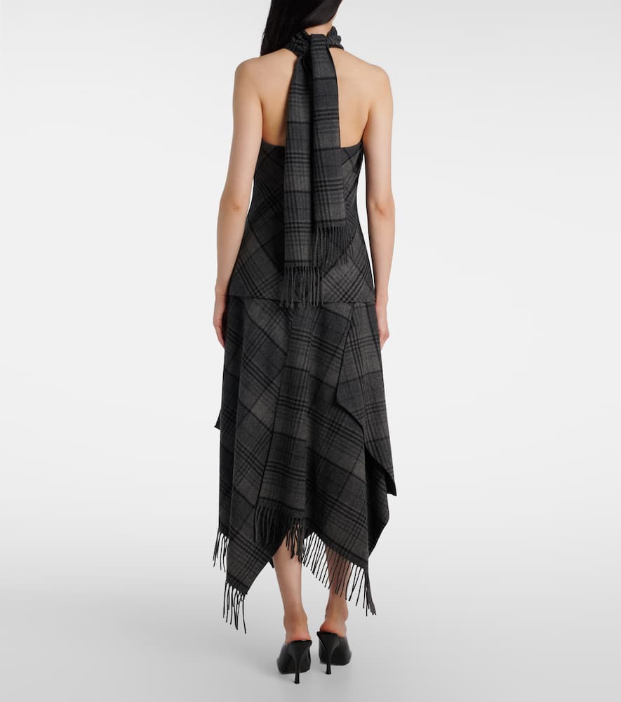 Ralph Lauren Asymmetric Fringe-detail Skirt In Multi