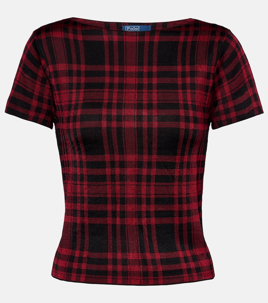 Polo Ralph Lauren Women's Red Plaid Top UK Size 10 - Mytheresa