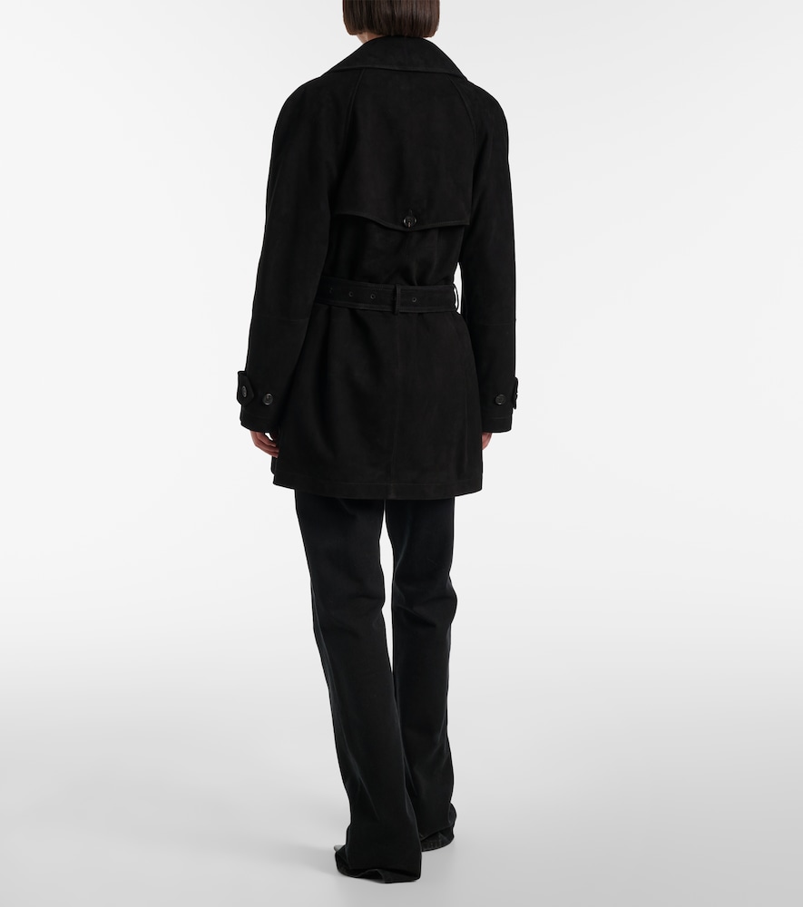 Suede Trench Coat