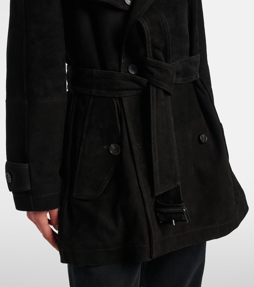 Suede Trench Coat