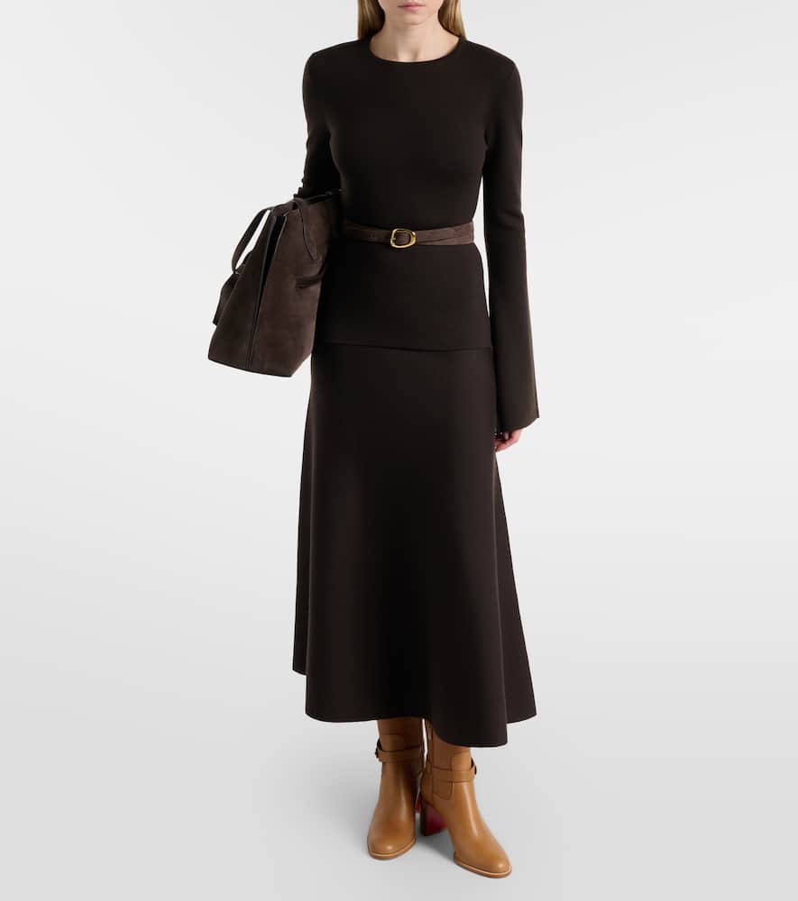 Christian Louboutin Dianouchette 70 Leather Ankle Boots In Brown