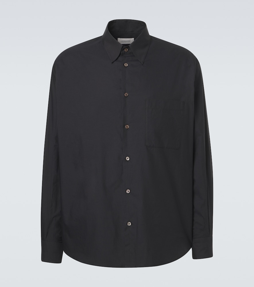 Lemaire Uomo Camicia In Cotone E Seta Nero It Taglia 52- Mytheresa