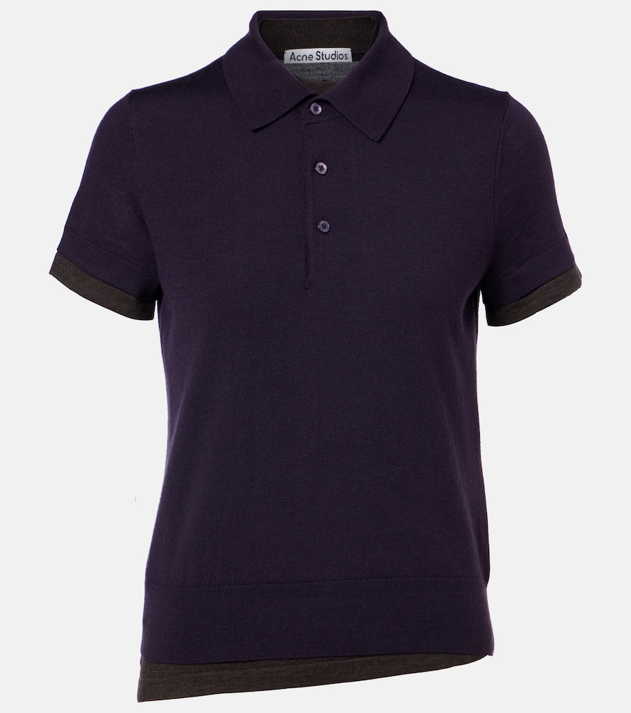 Acne Studios Layered wool polo sweater