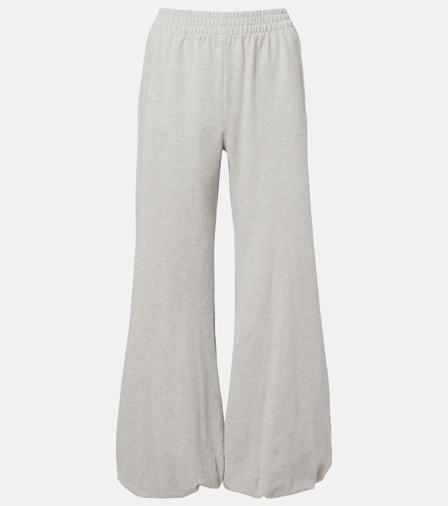Cotton-blend jersey sweatpants