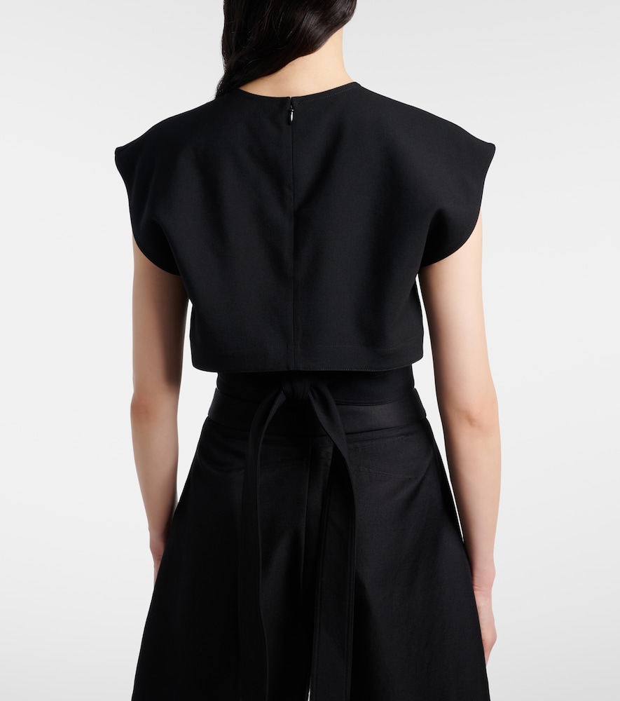  Alaia Alaia Belted Wool Top 