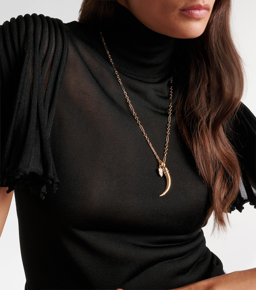 FoundRae Protection & La Loba Claw 18kt gold pendant necklace