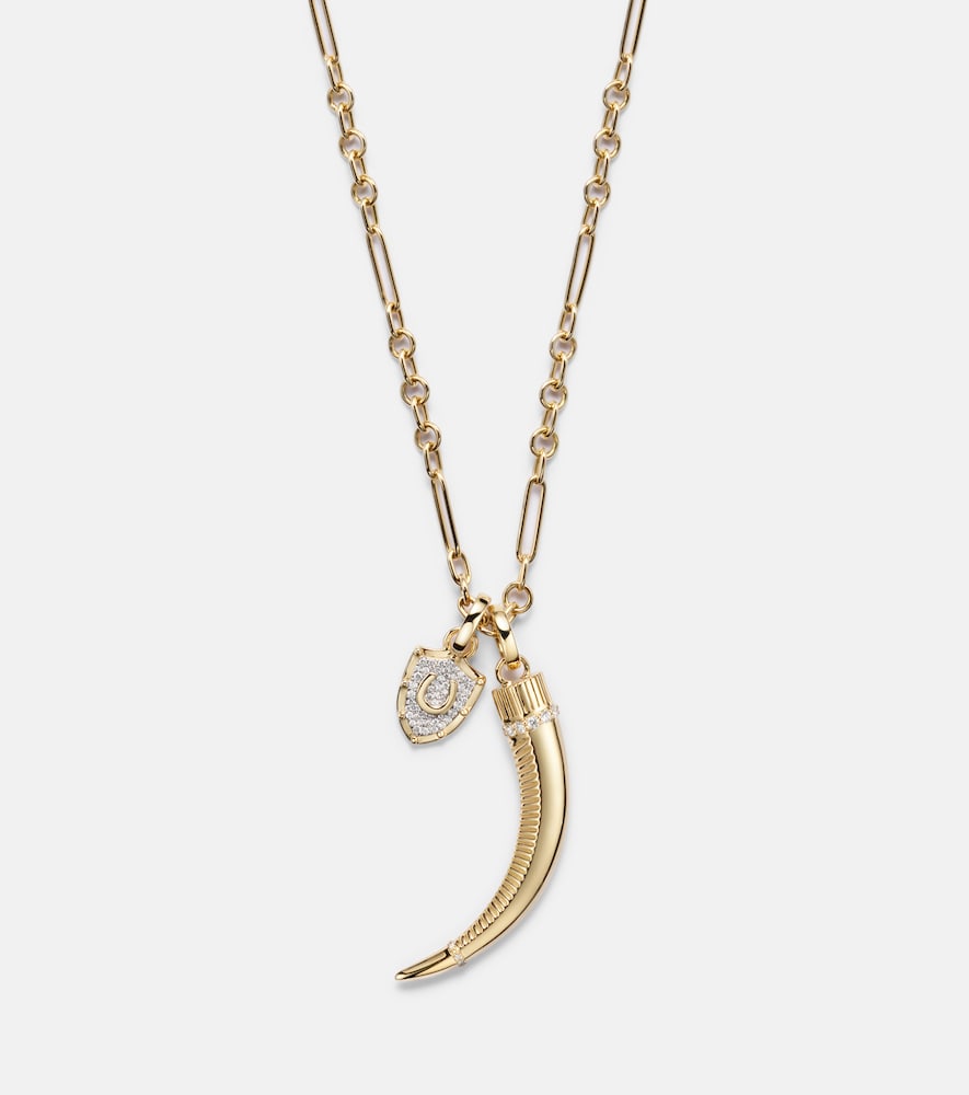  Foundrae Foundrae Collar Protection Y La Loba Claw De Oro De 18 ct 