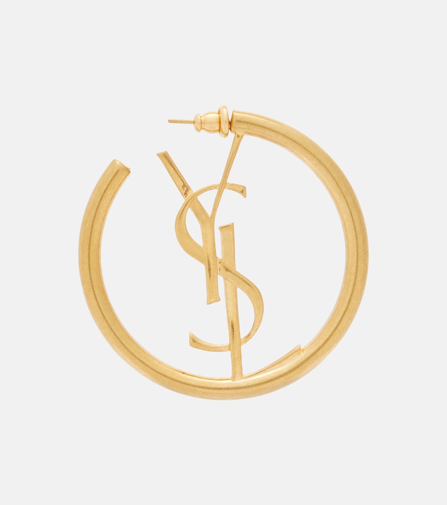  Saint Laurent Saint Laurent Pendientes De Aro Cassandre 