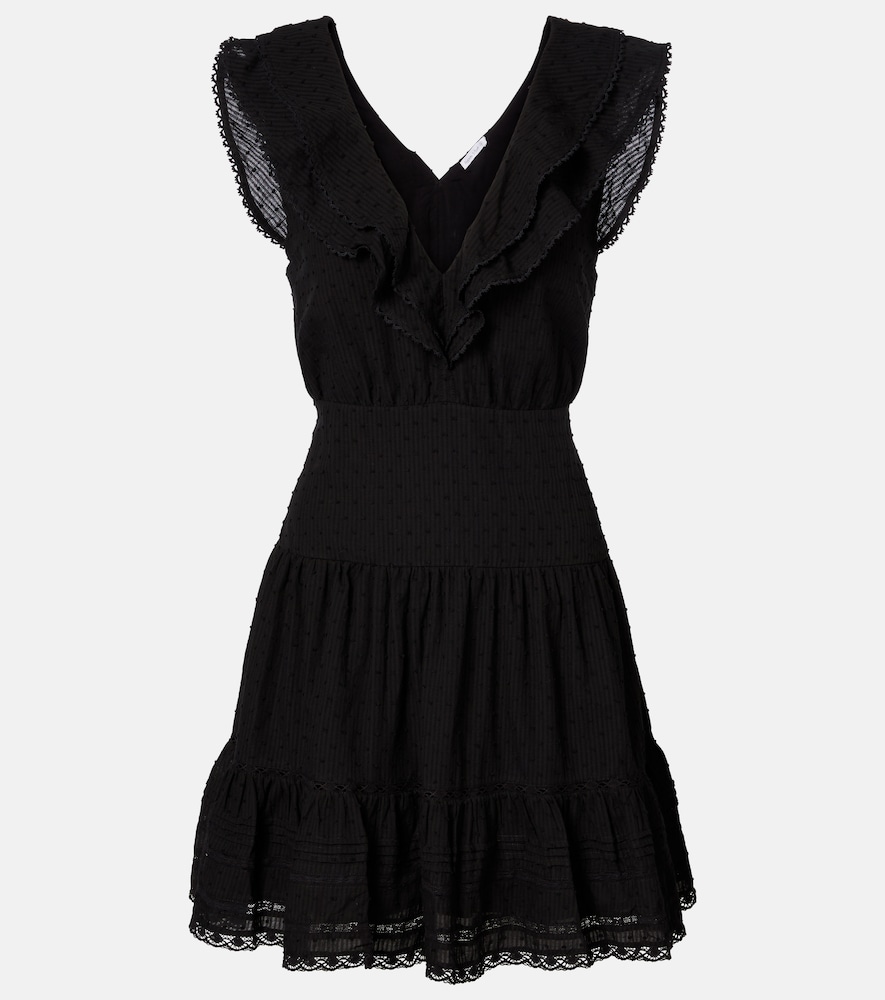 Poupette St Barth Della ruffled cotton minidress