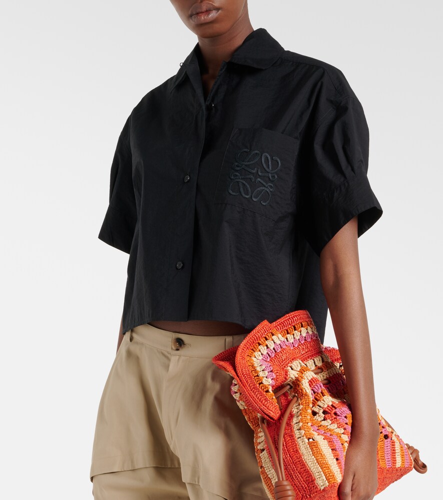 Loewe Paula's Ibiza Anagram cotton-blend shirt