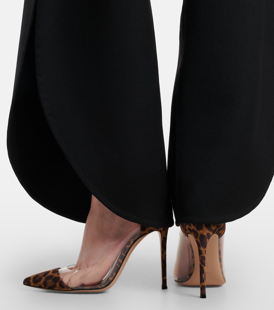 Gianvito Rossi Plexi leopard-print suede and TPU pumps