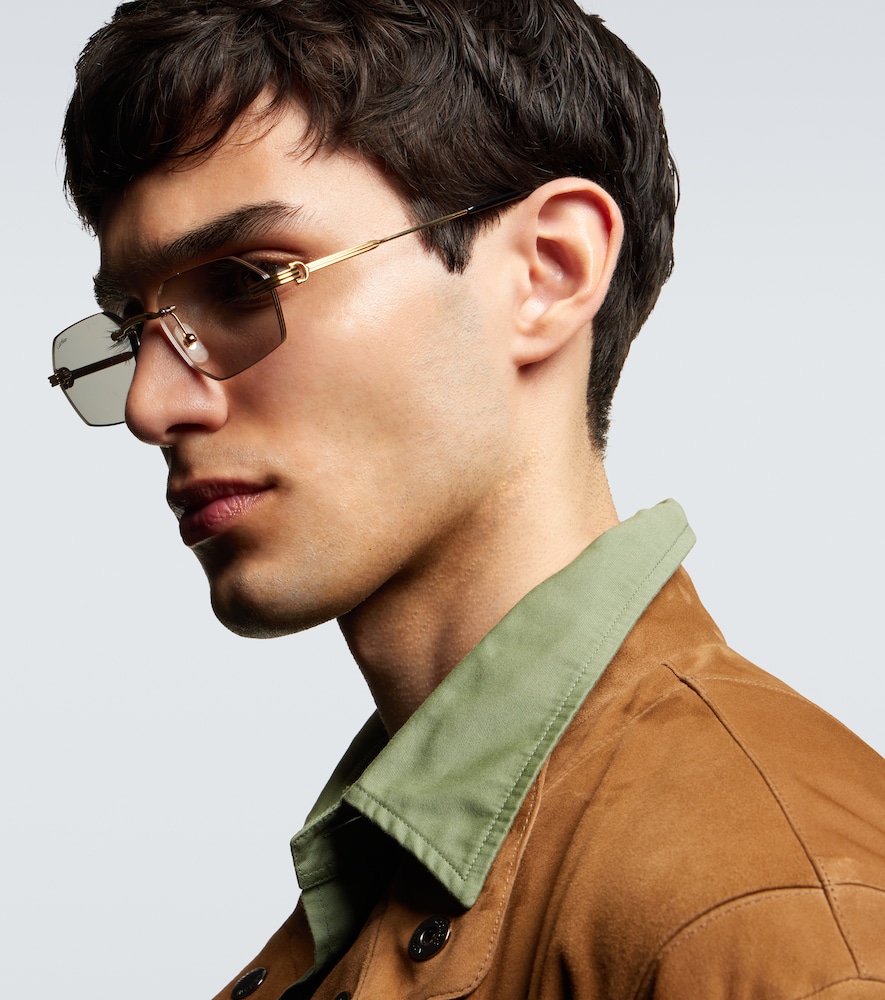  Cartier Eyewear Collection Cartier Eyewear Collection Premiere De Cartier Rectangular Sunglasses 