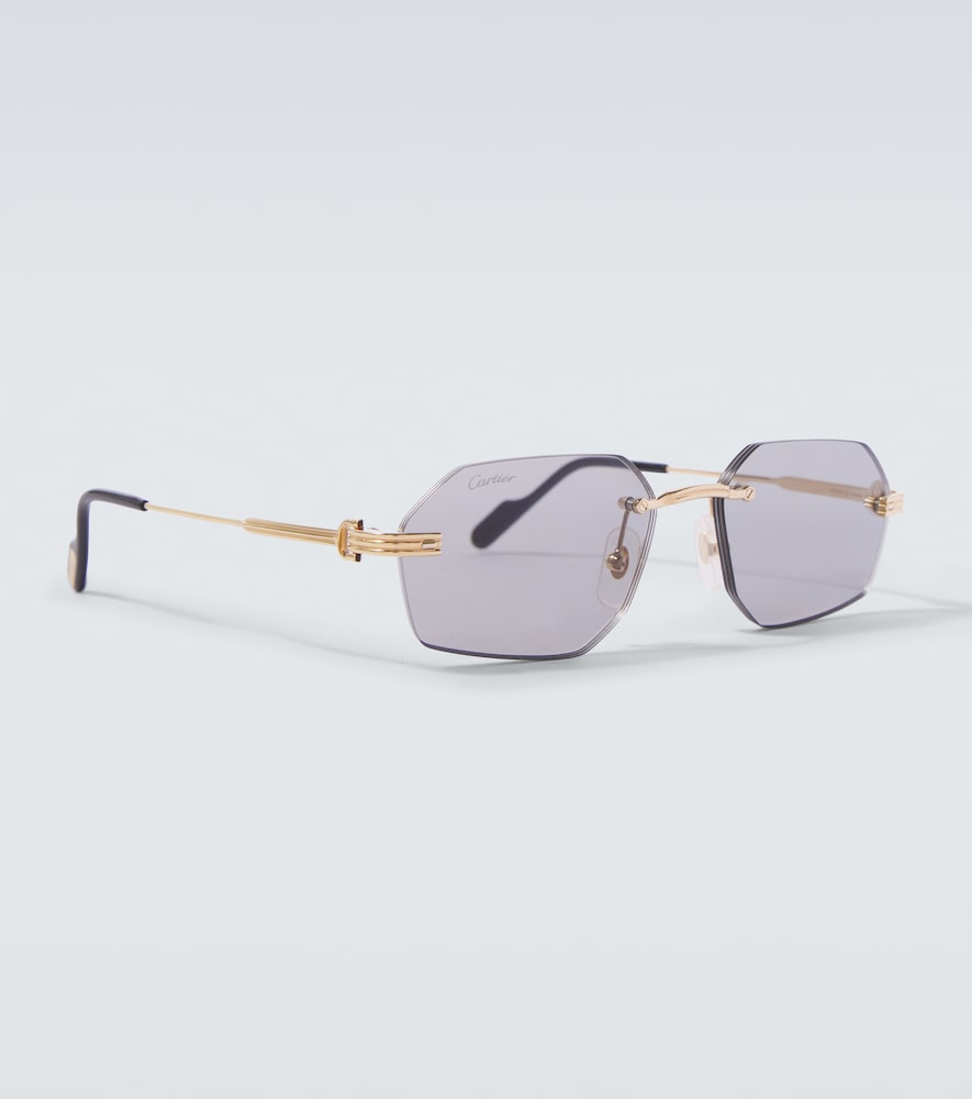  Cartier Eyewear Collection Cartier Eyewear Collection Premiere De Cartier Rectangular Sunglasses 