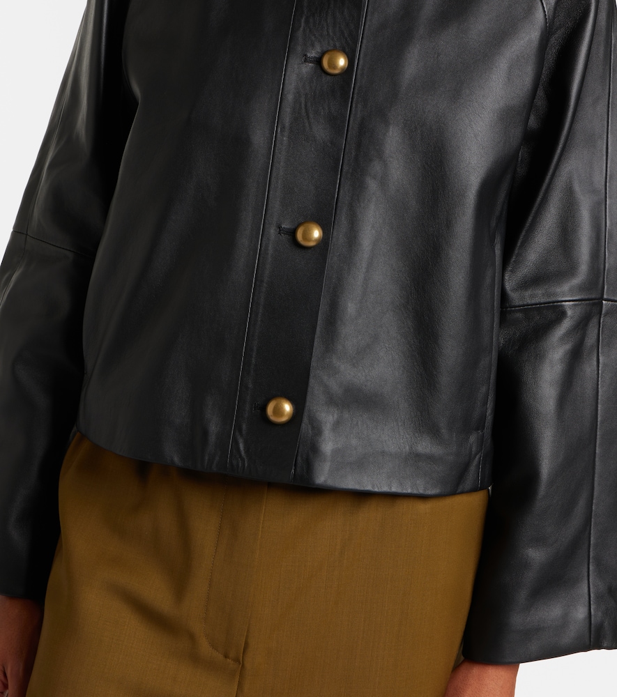  Max Mara Max Mara Bouquet Leather Jacket 