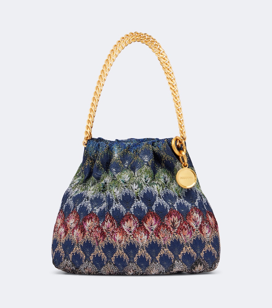 Borsa a mano Mini in lamé