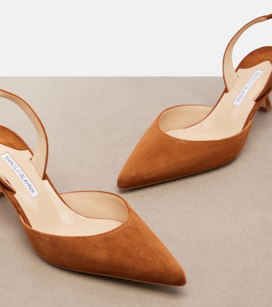  Manolo Blahnik Manolo Blahnik Slingback-pumps Carolyne Aus Veloursleder 