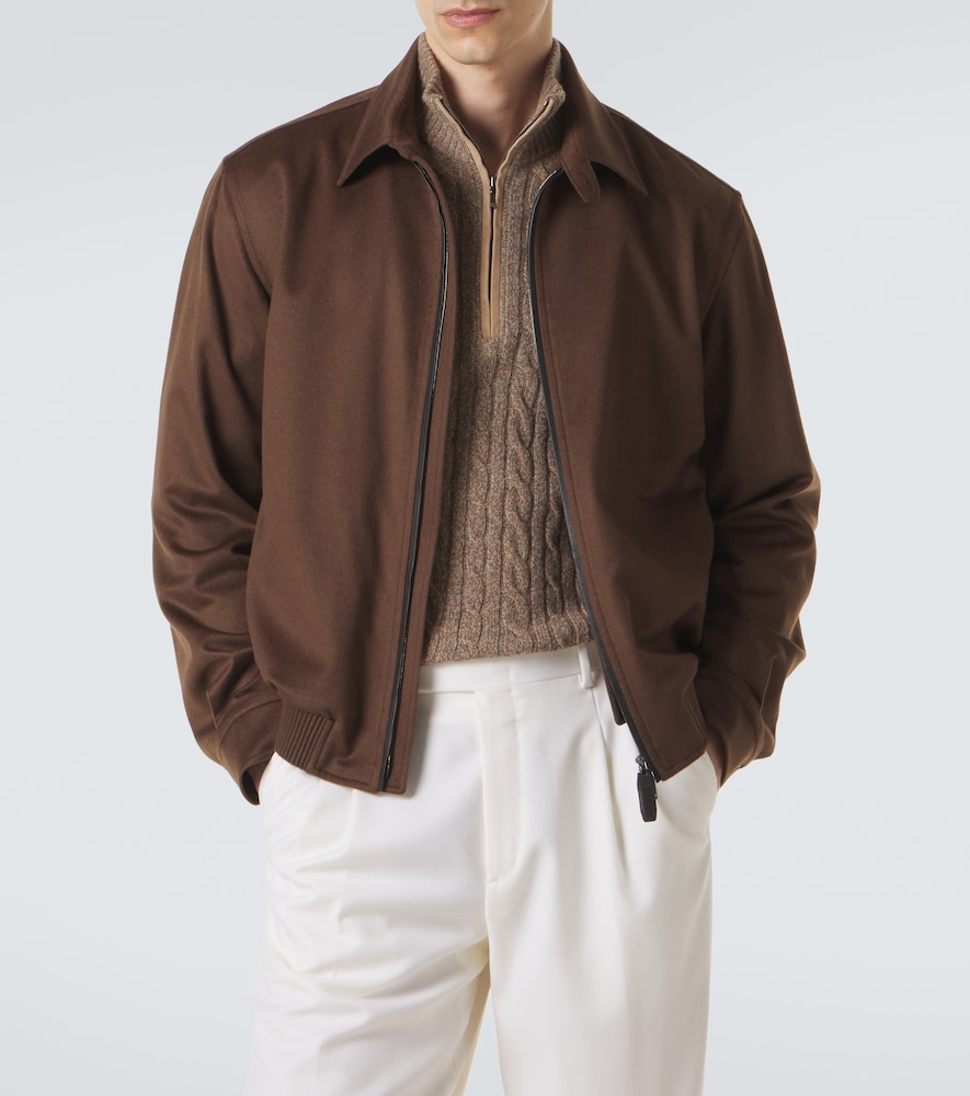 Cashmere And Wool Blouson Jacket