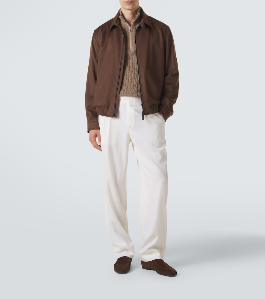 Cashmere And Wool Blouson Jacket