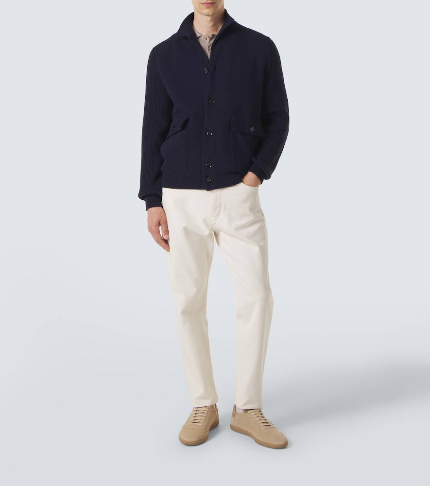 Knitted Wool-Blend Jacket