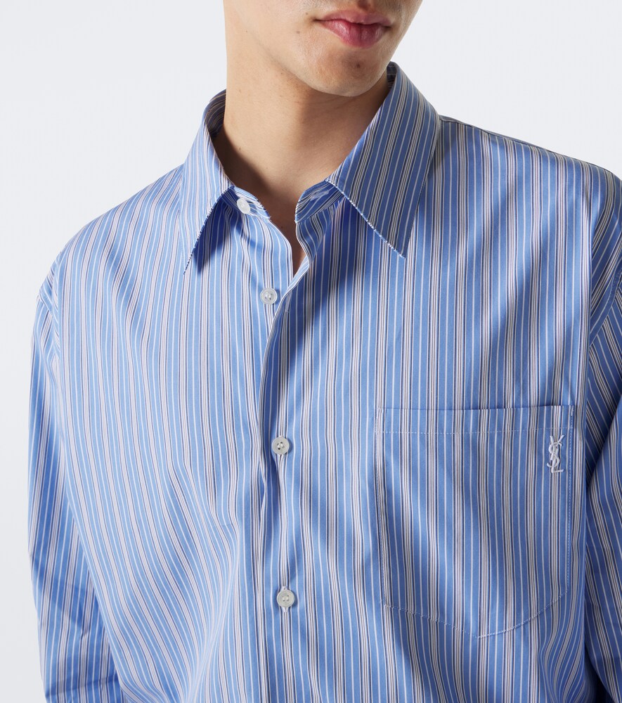 Striped Cotton Poplin Shirt