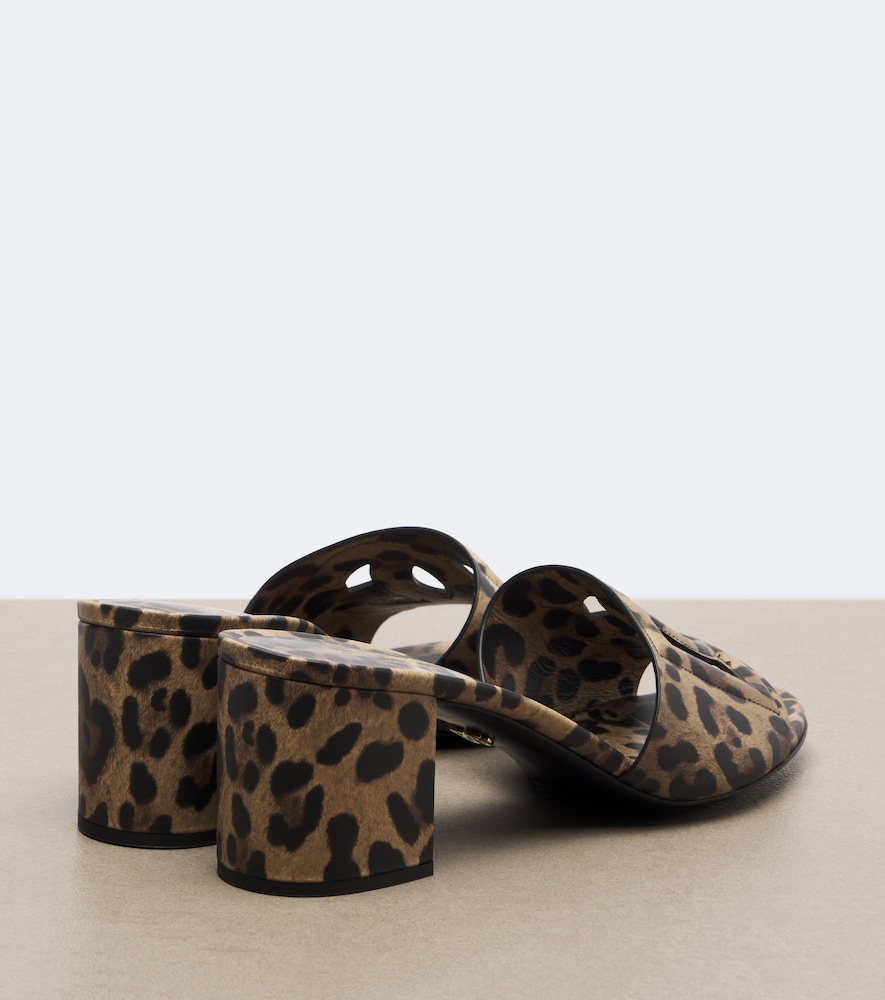 Dolce&Gabbana Dg Leopard-Print Mules