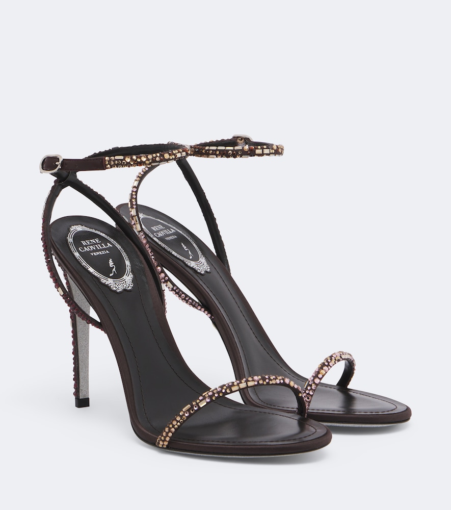 Verzierte Sandalen Ellabrita aus Satin