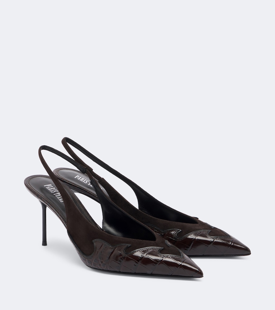 Pumps slingback Lidia Queen of Hearts in pelle