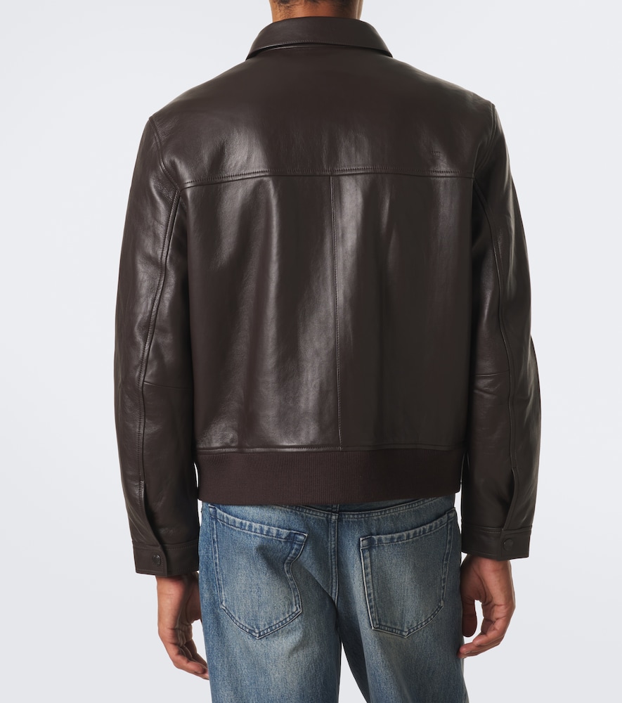 Leather Blouson Jacket