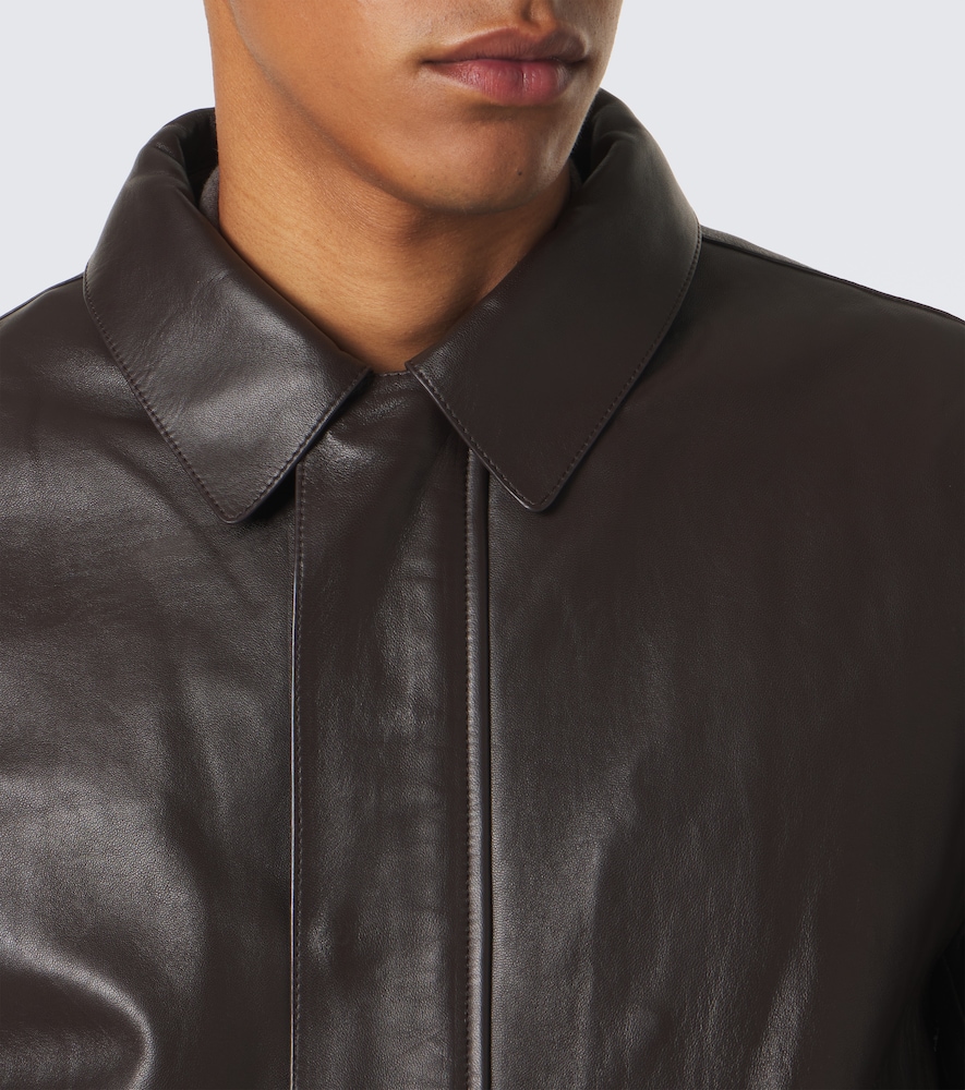 Leather Blouson Jacket