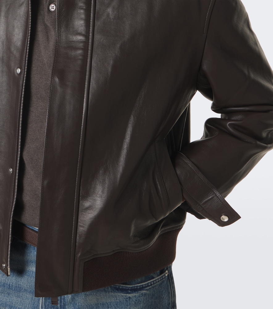Leather Blouson Jacket