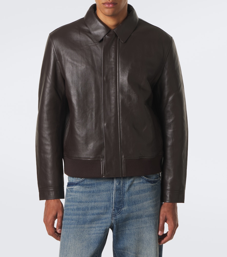 Leather Blouson Jacket