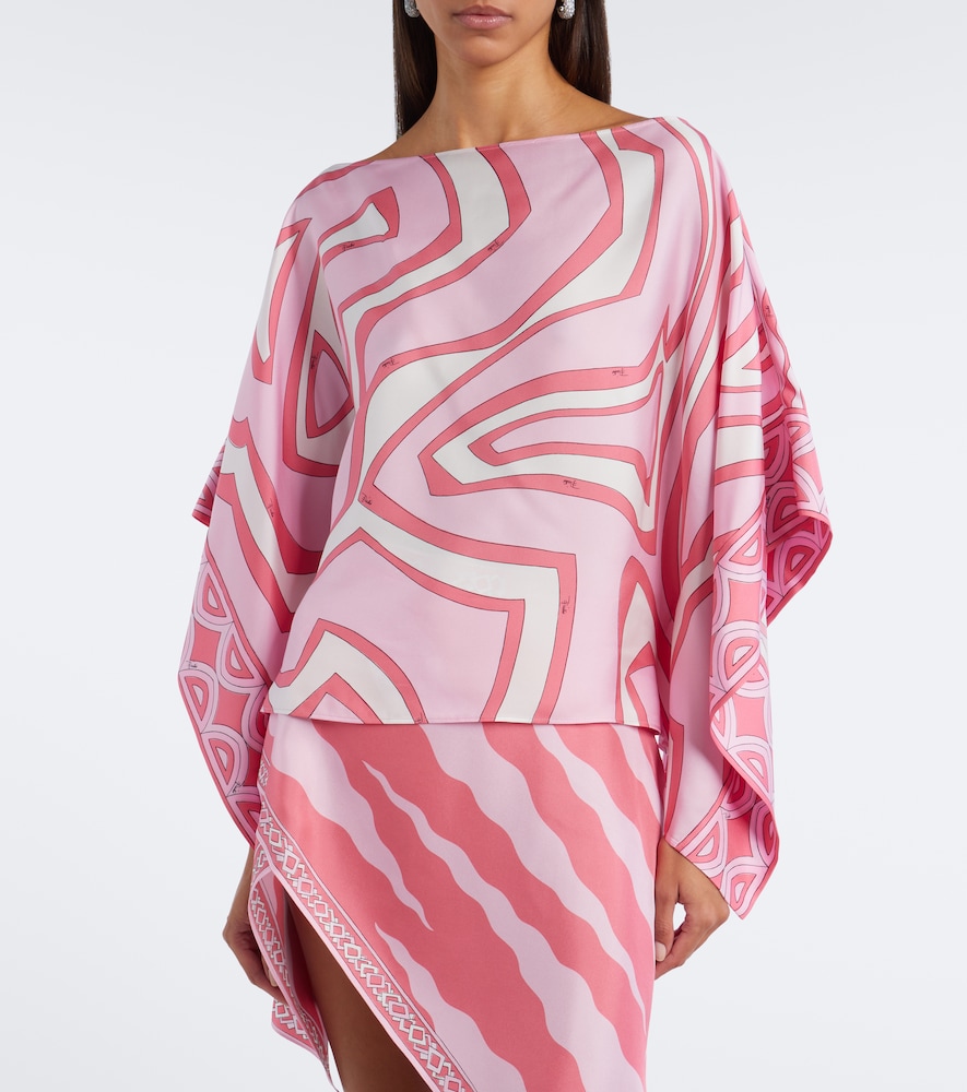 Pucci Labirinto Silk Twill Blouse