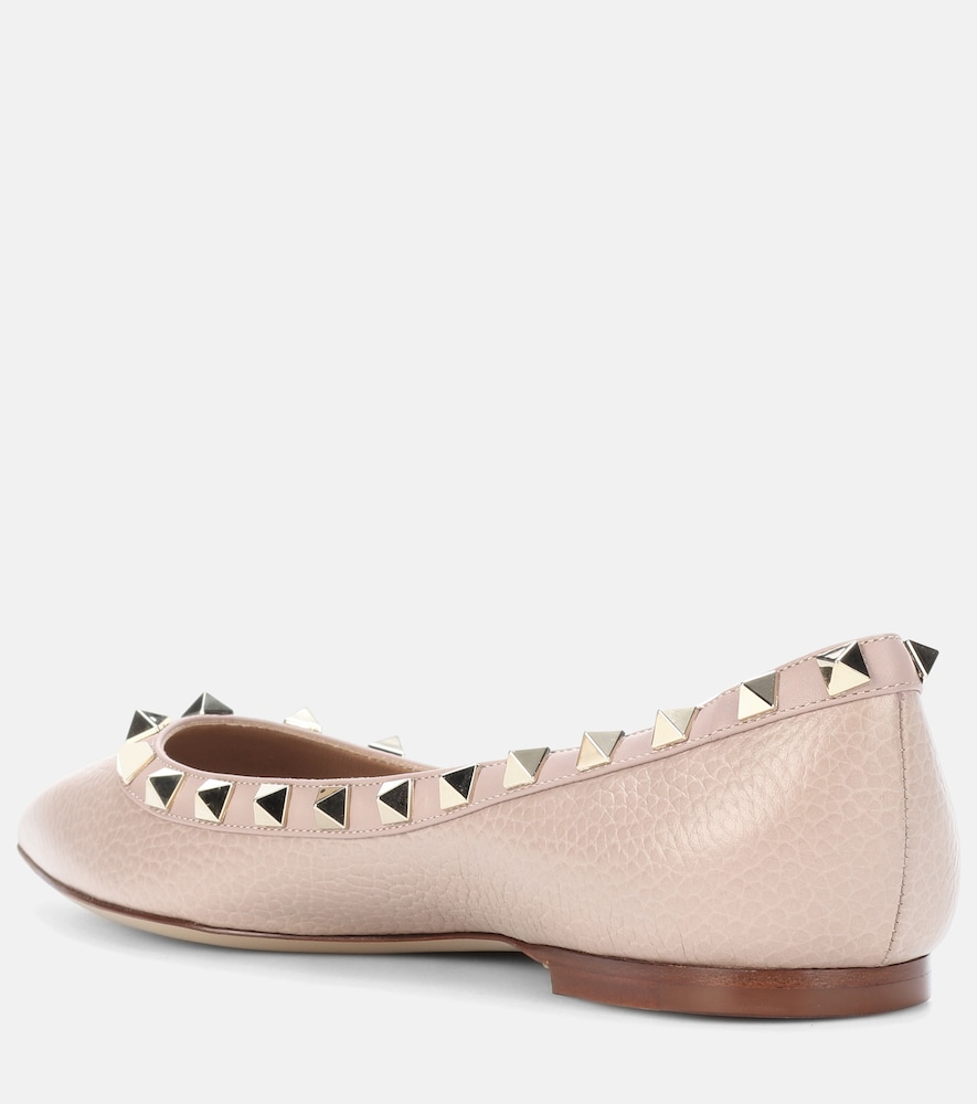  Valentino Garavani Valentino Garavani Ballerinas Rockstud Aus Leder 