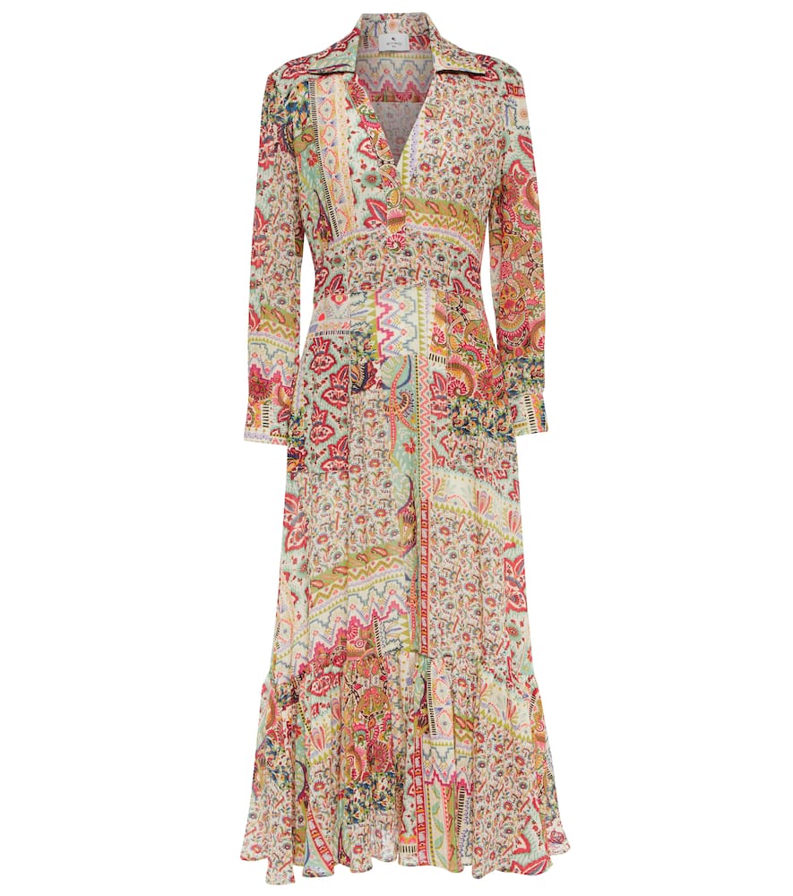 Etro Paisley cotton maxi dress