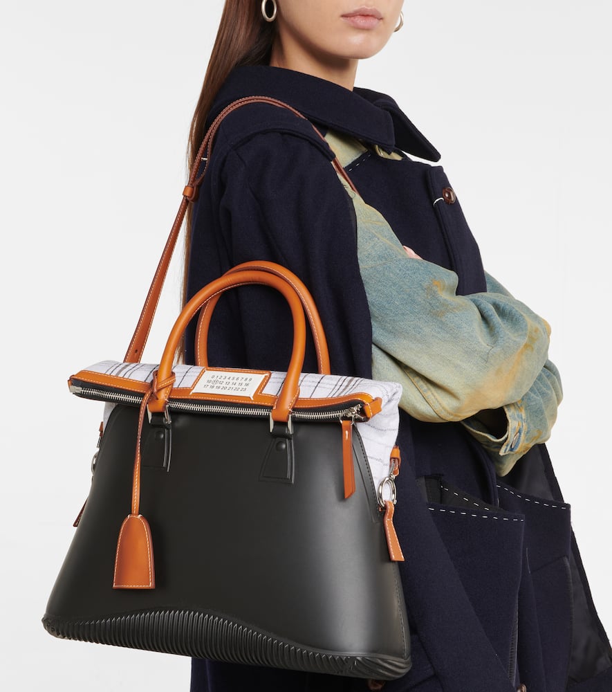 Maison Margiela 5AC leather-trimmed rubber tote