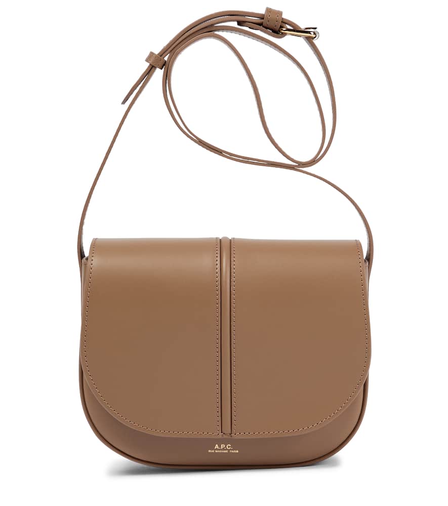 A.p.c. Betty Leather Crossbody Bag In Beige ModeSens
