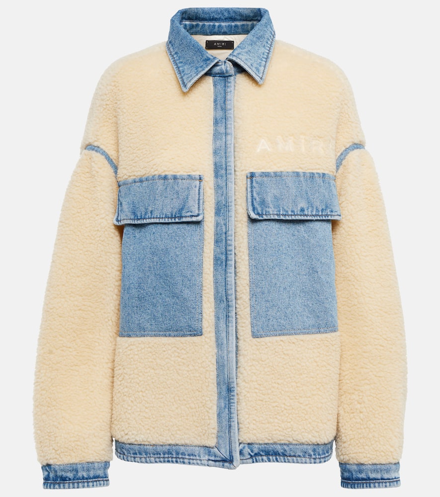 amiri sherpa denim jacket
