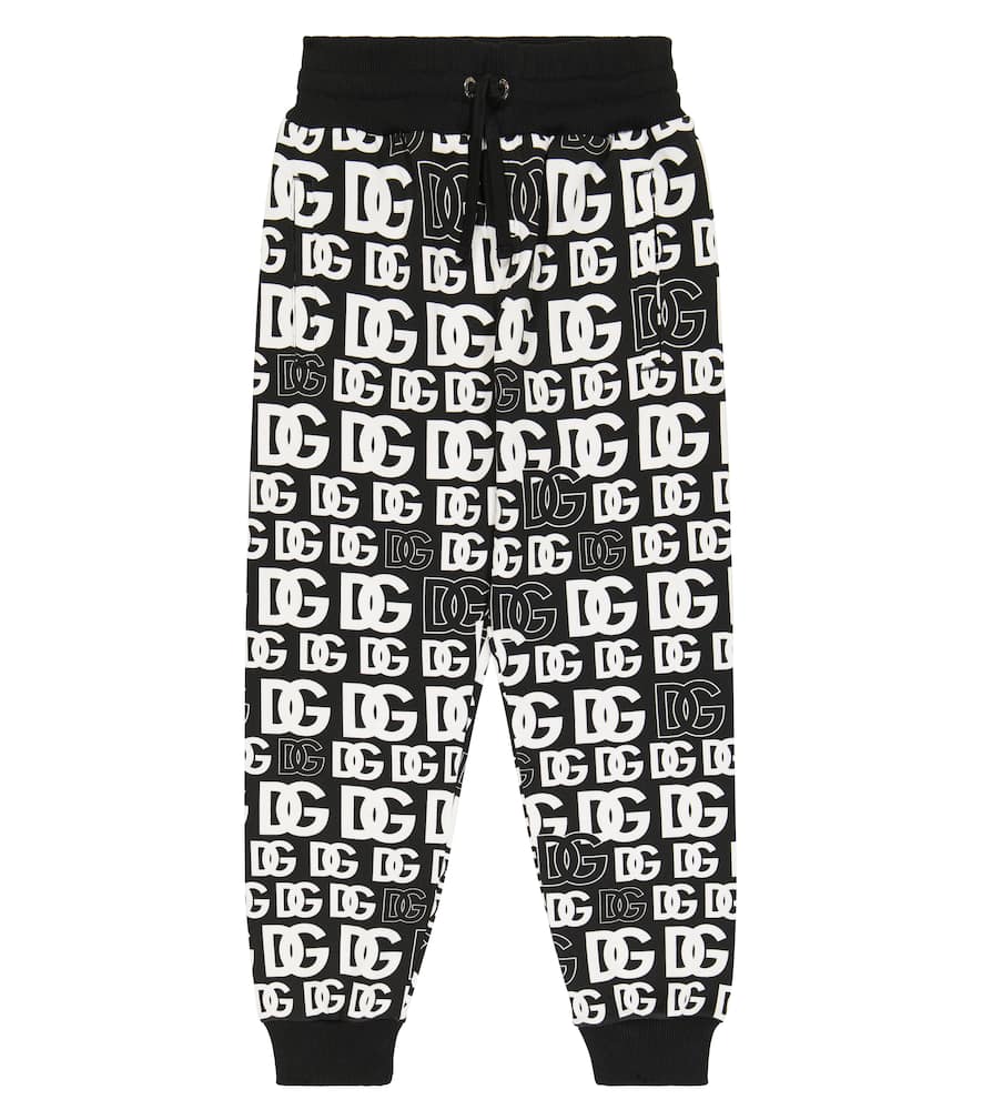 Dolce & Gabbana Kids Logo cotton jersey sweatpants