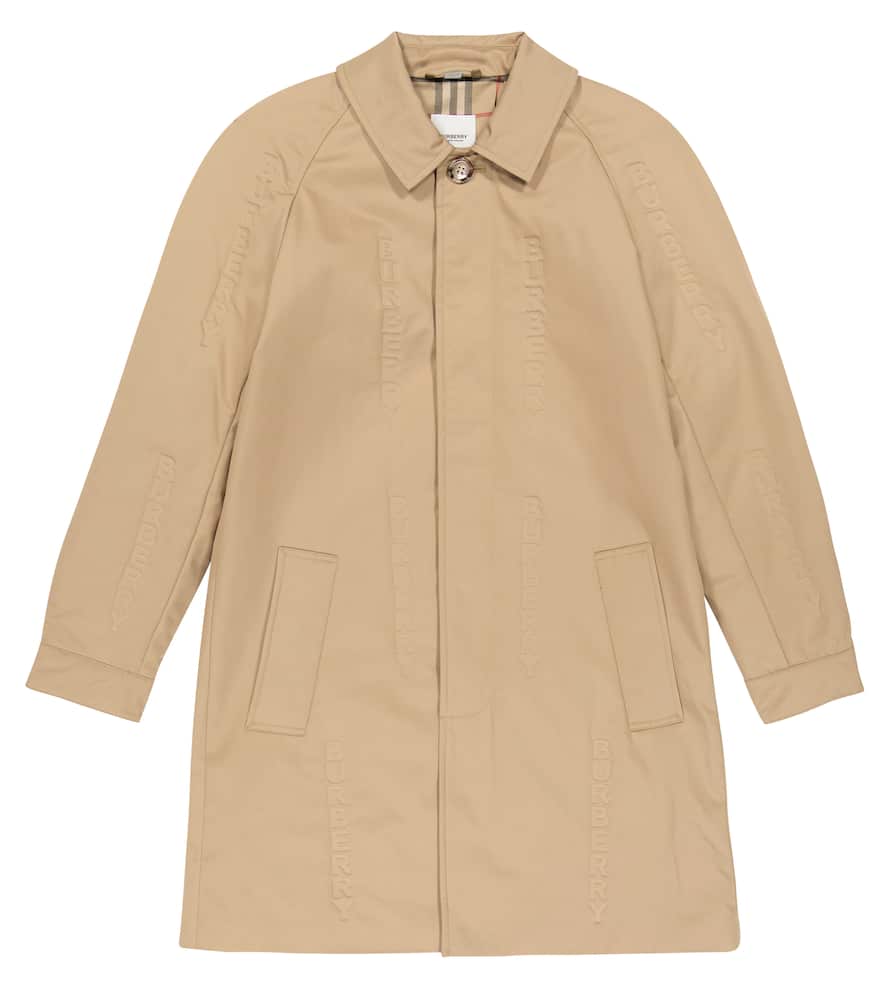 Burberry Kids Logo cotton coat