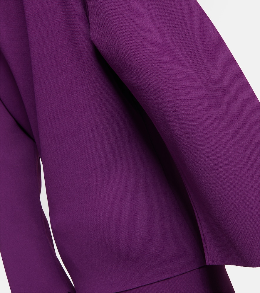 Shop Stella Mccartney Oversized Stretch Jersey Sweater In Purple