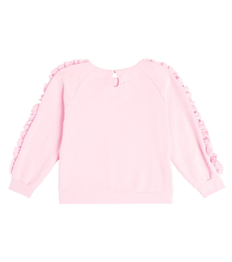  Monnalisa Monnalisa Sweatshirt Aus Baumwolle Und Leinen 