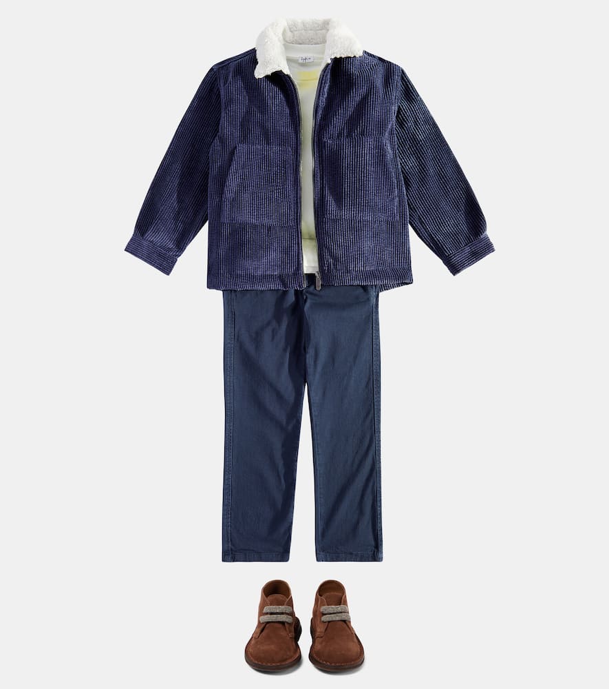 Il Gufo Technical Jacket In Blue