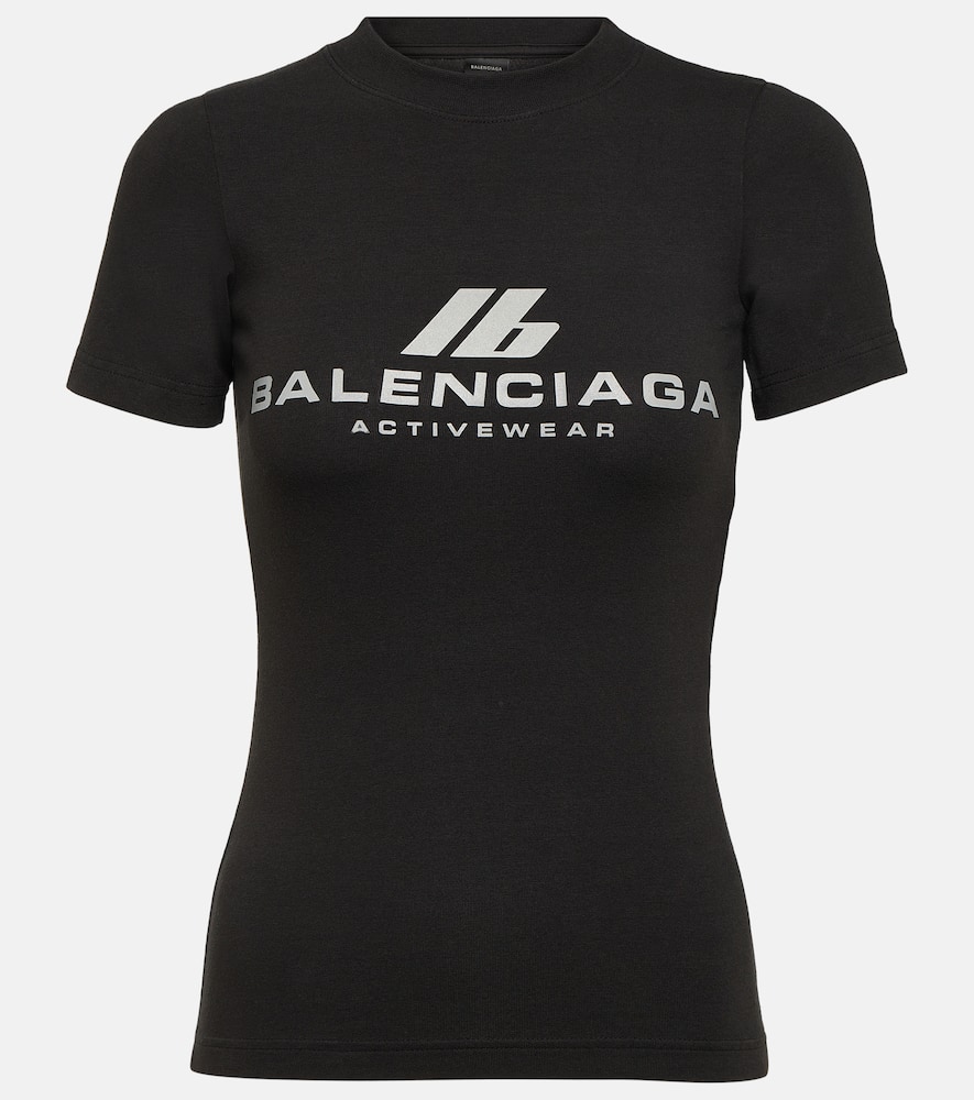 Balenciaga Activewear T-shirt In Black