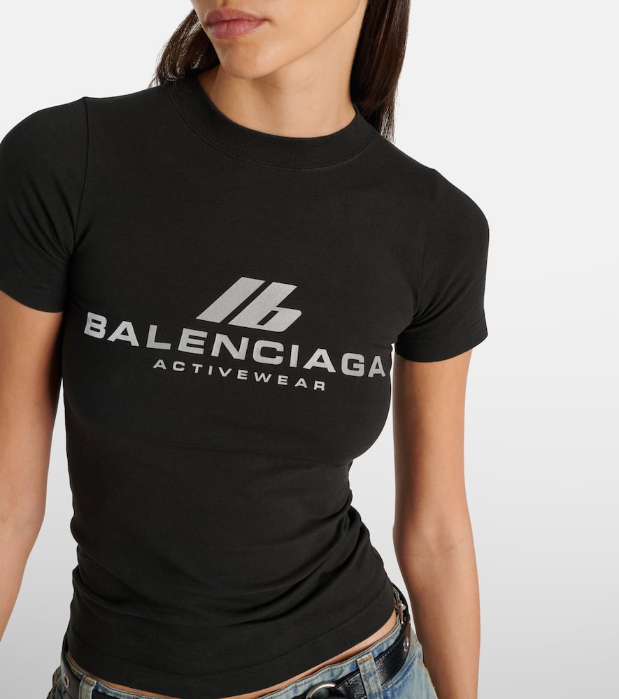 Balenciaga Activewear T-shirt In Black